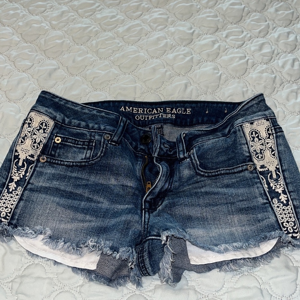 american eagle jean shorts